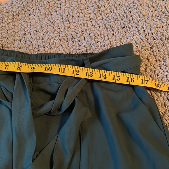 Adorable like new teal paper bag waist shorts. - Picture 4 of 7